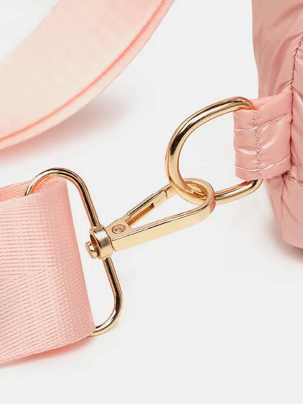 Quilted Adjustable Strap Puffy Sling Bag, image 12