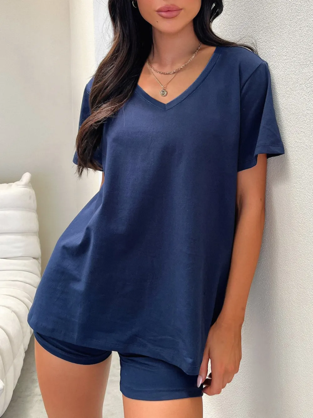 V-Neck T-Shirt and Shorts Set, image 14