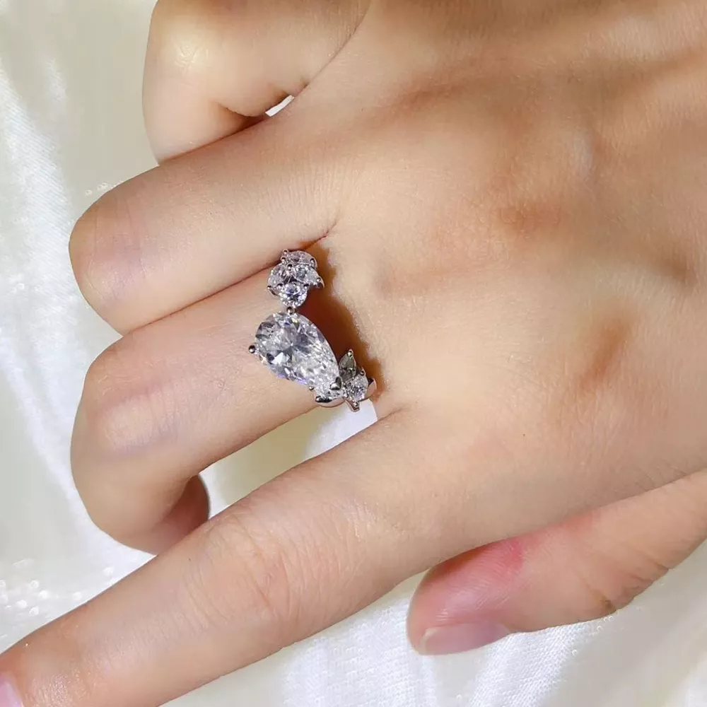 3 Carat Moissanite 925 Sterling Silver Ring