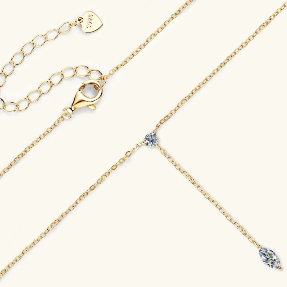 Moissanite 925 Sterling Silver Necklace, image 3
