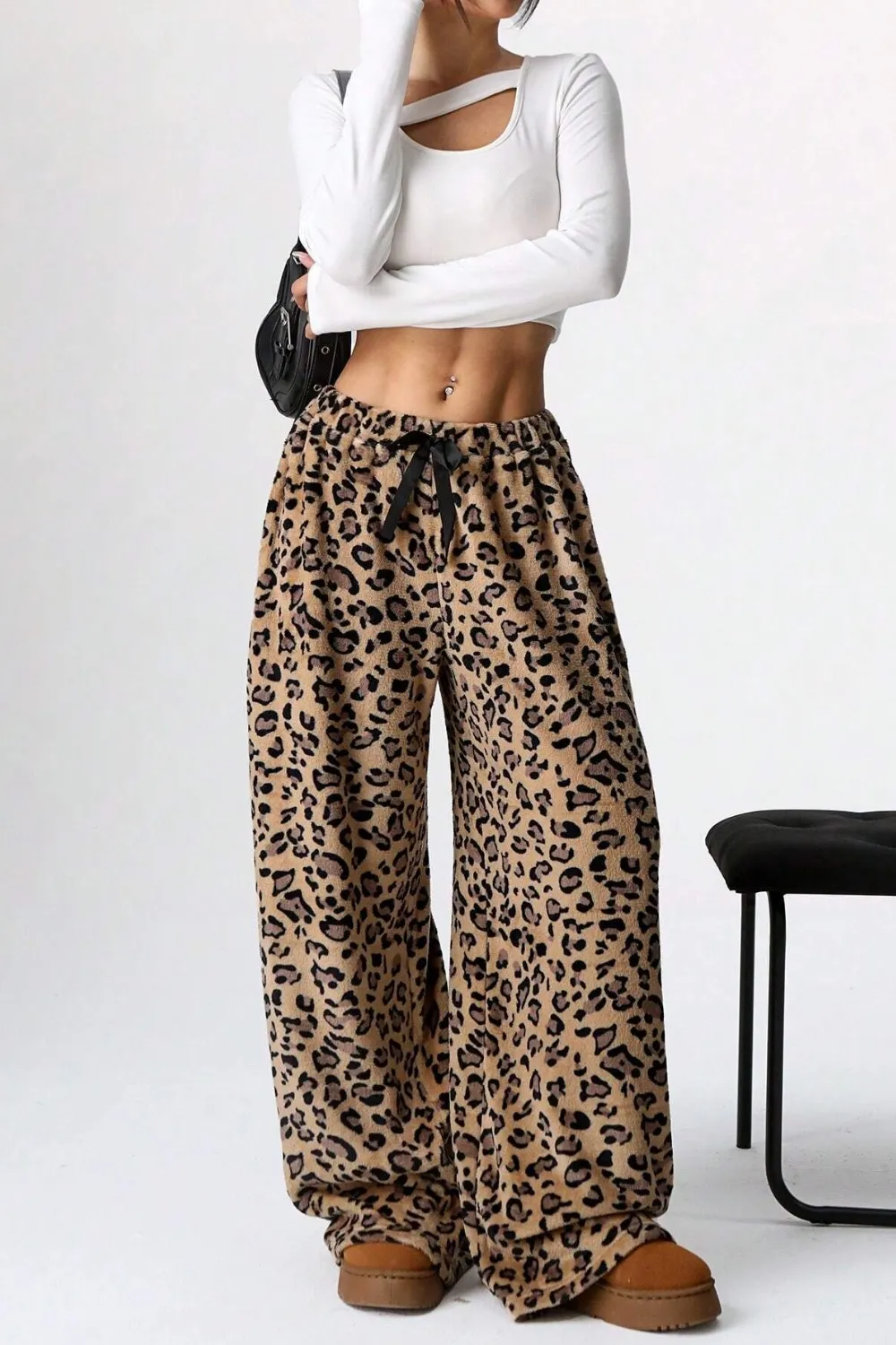 Leopard Wide Leg Pants, image 6