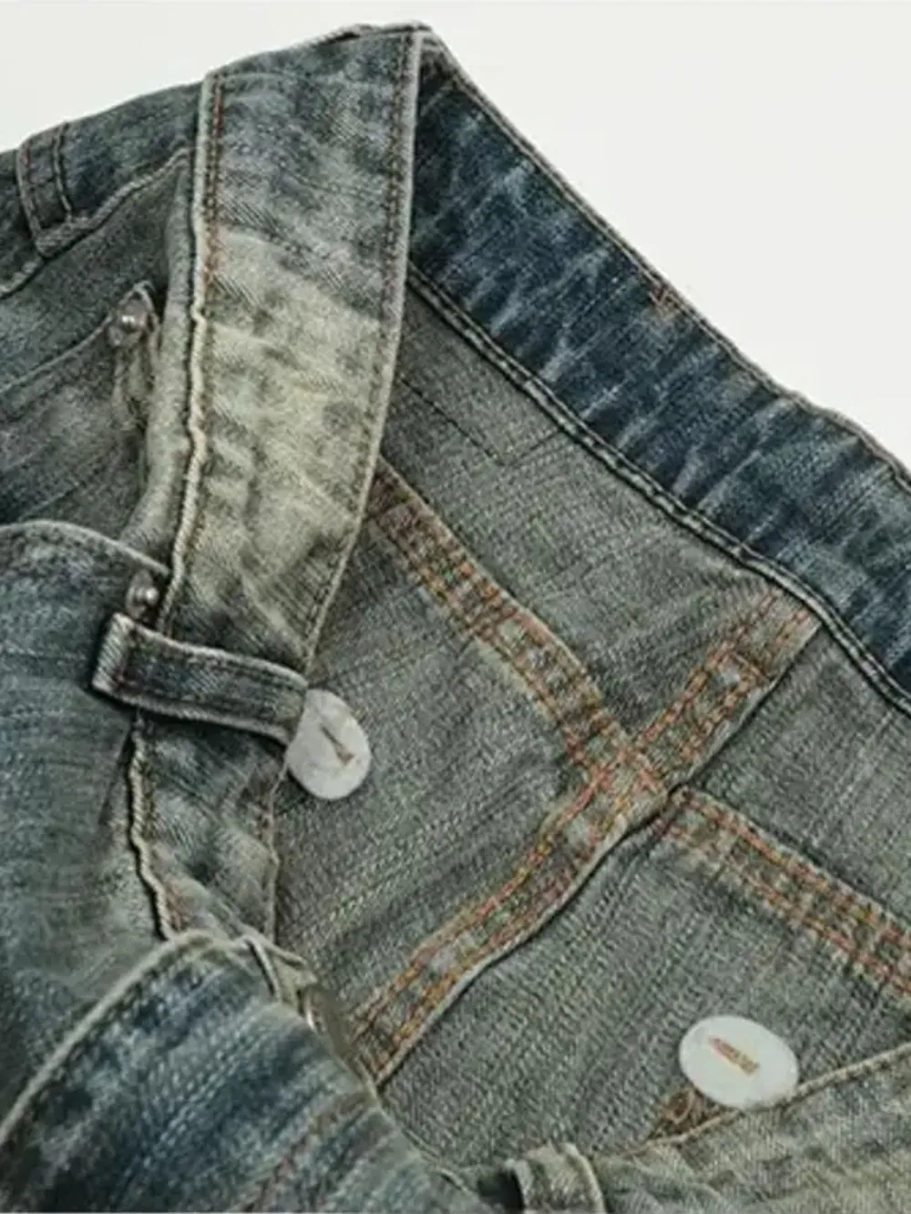Men's Vintage Wash Straight Leg Jeans, image 6