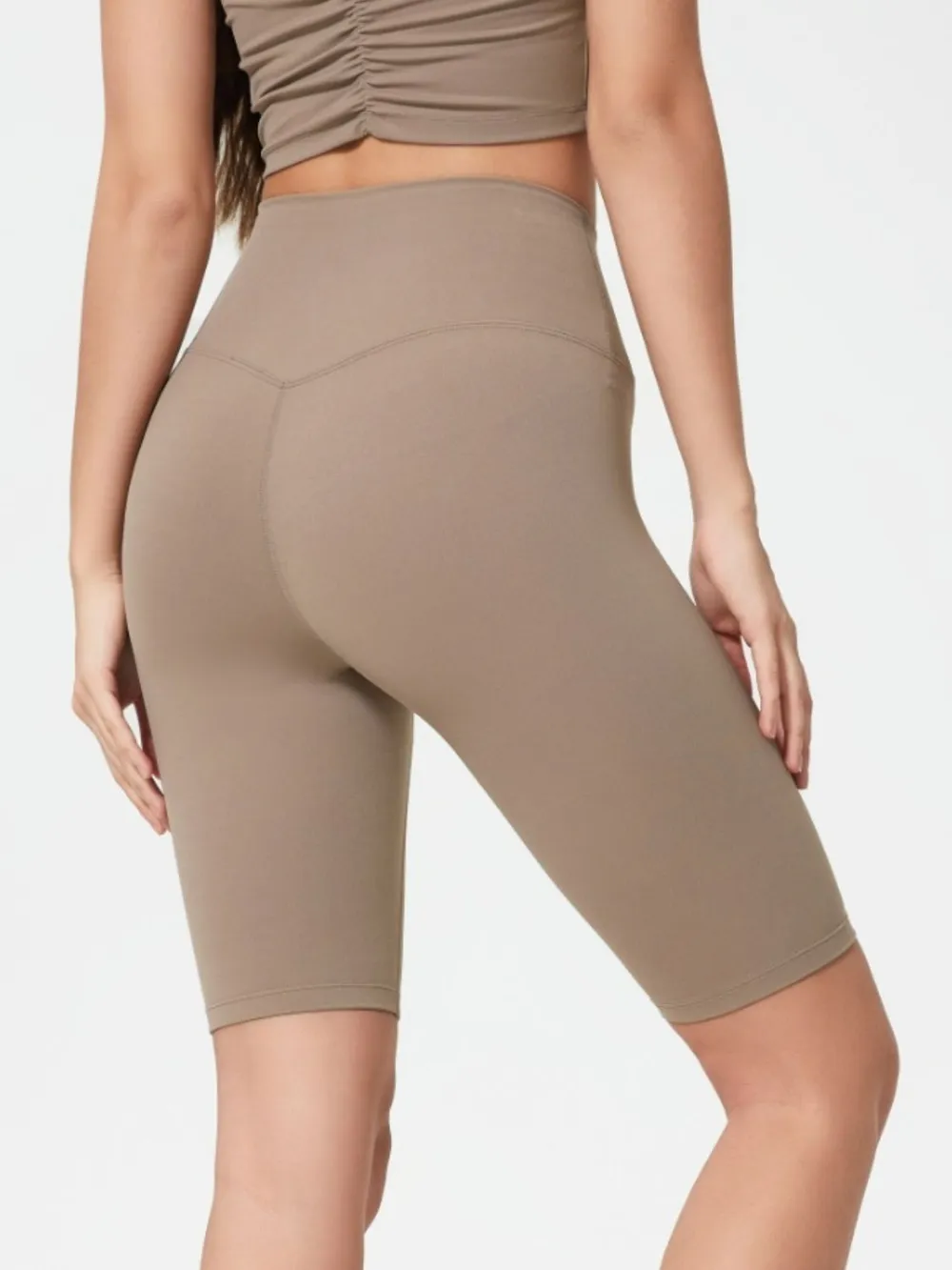 High Rise Wide Waistband Active Shorts, image 13