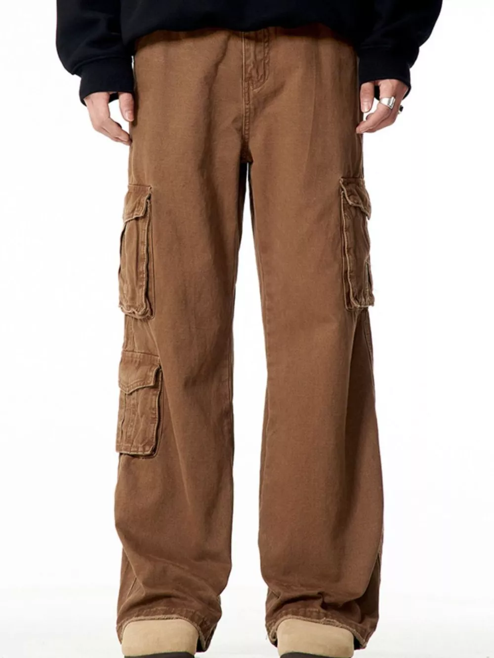 Men's Wide Leg Cargo Pants