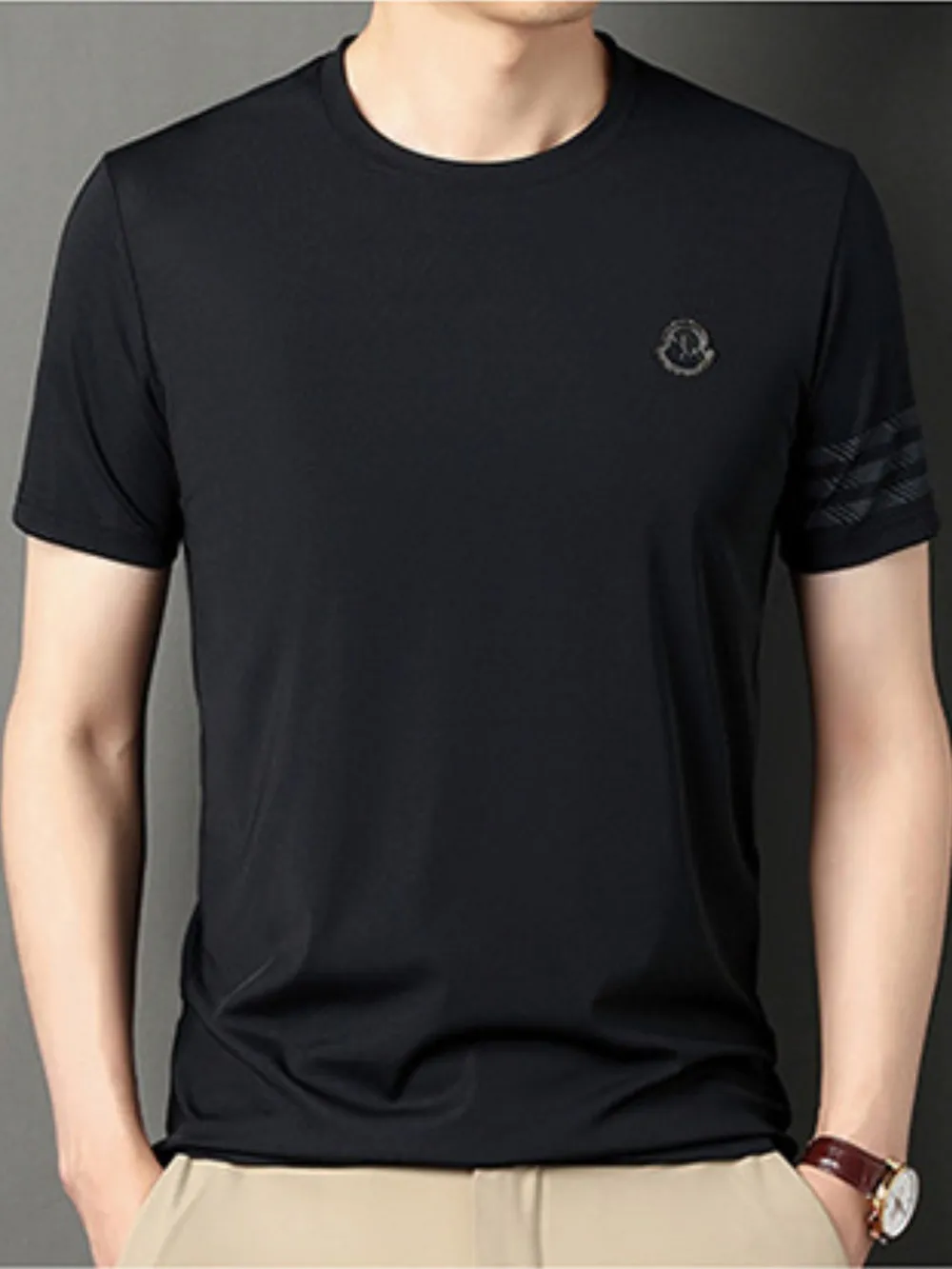 Men's Plus Size Breathable Short Sleeve T-Shirt