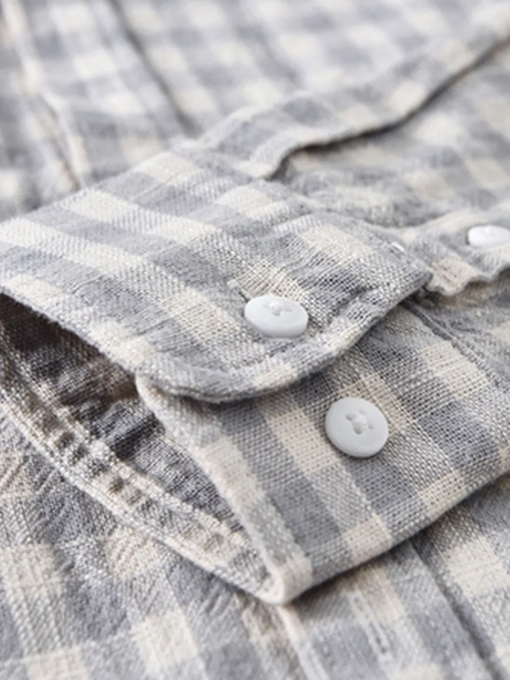 Men's Plus Size Plaid Button Up Long Sleeve Shirt, image 6