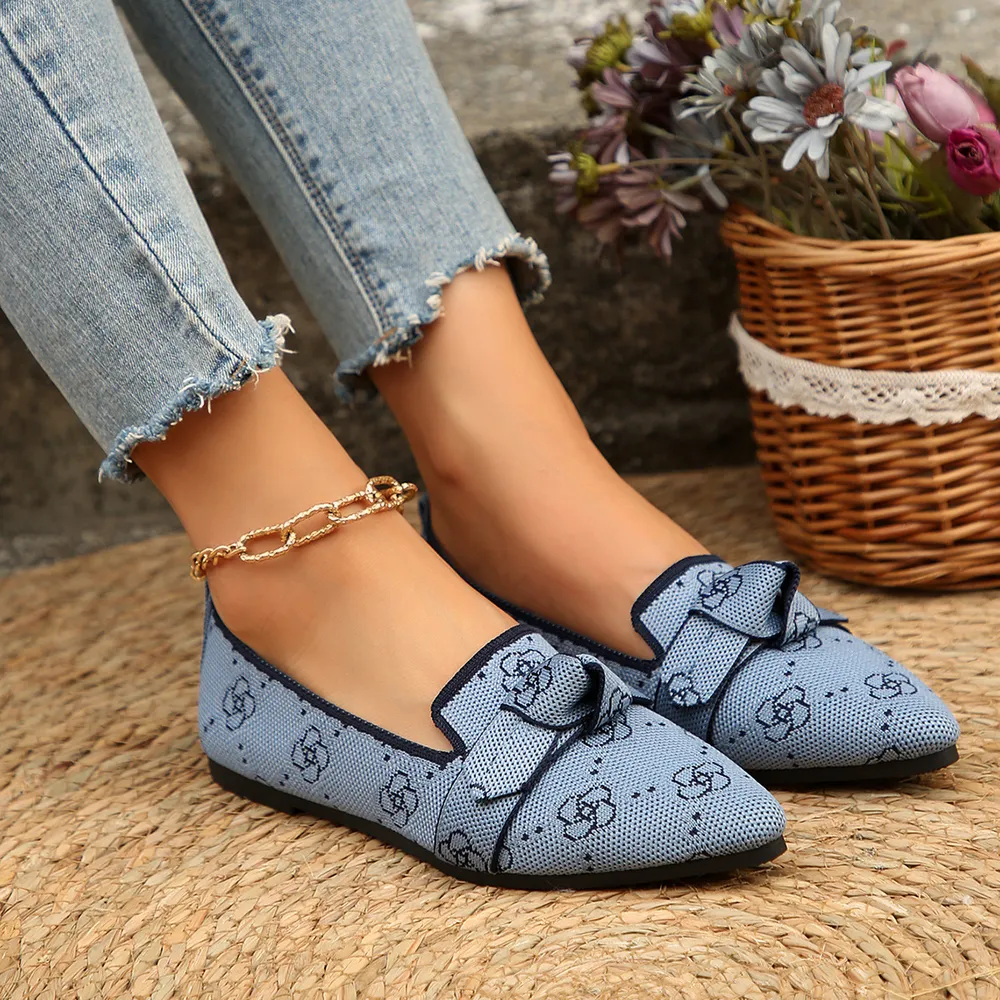 Mesh Point Toe Flat Slip-Ons, image 4
