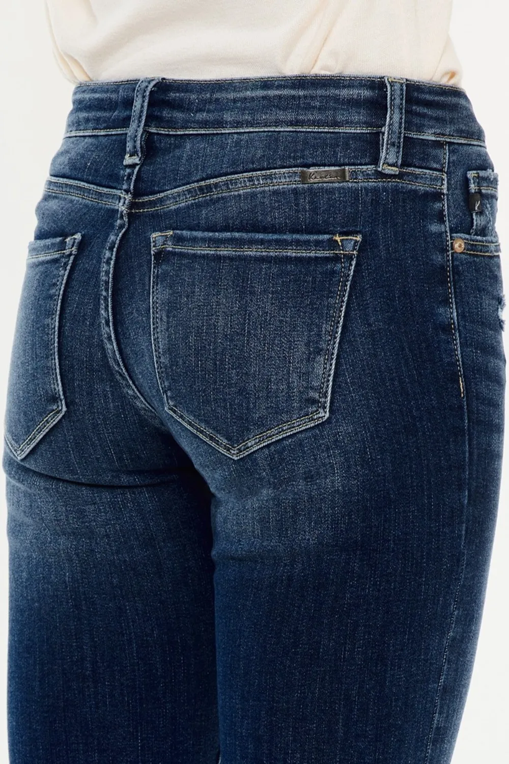 Mid Rise Button Fly Flare Jeans, image 6