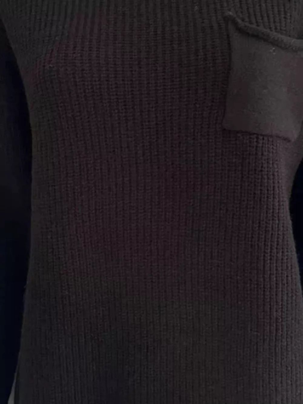 Pocket Detail Dropped Shoulder Sweater, image 5
