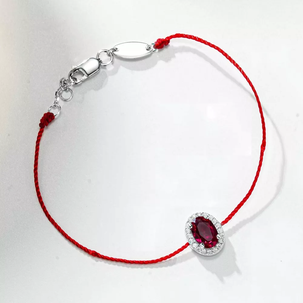 Oval Zircon Adjustable Bracelet, image 4