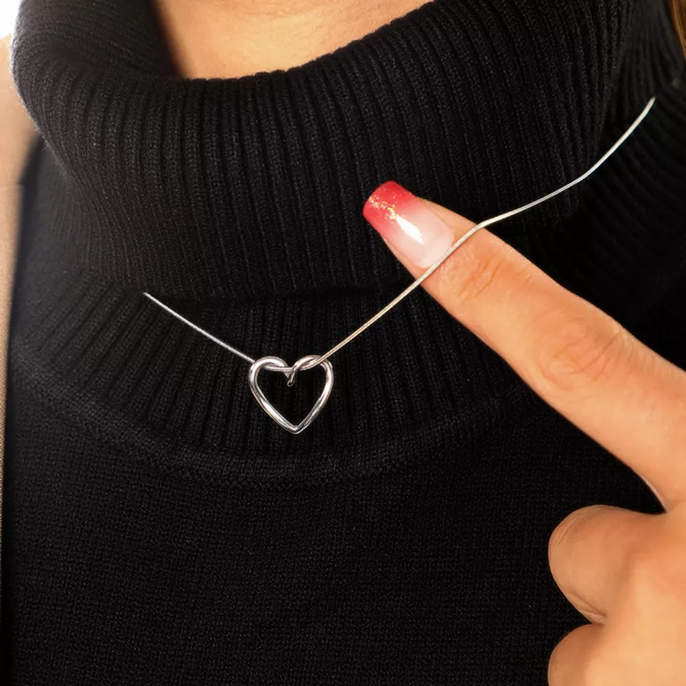 Stainless Steel Heart Necklace, image 2