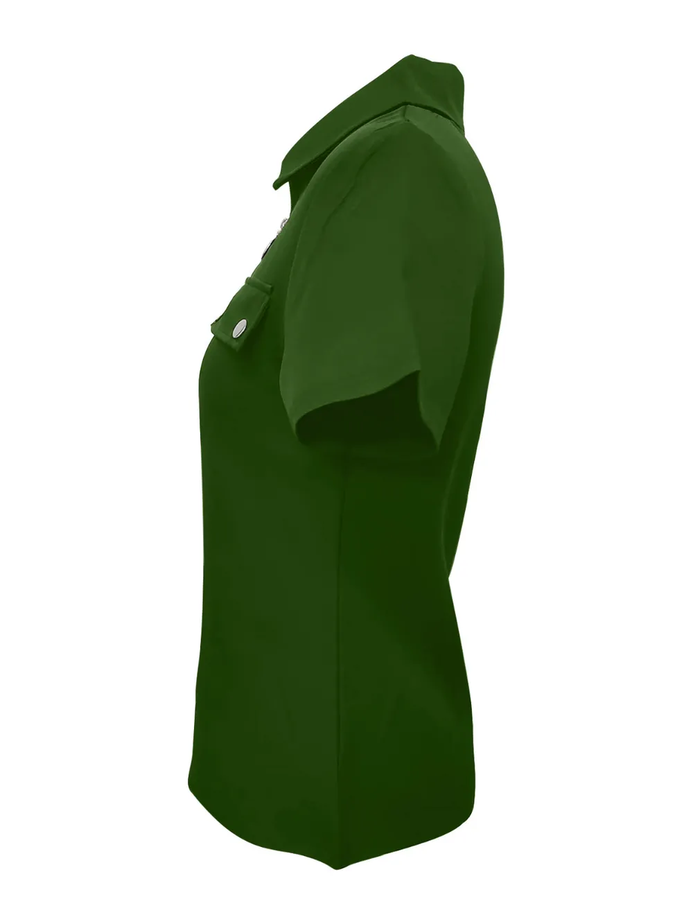 Zip Collar Short Sleeve Top, image 4
