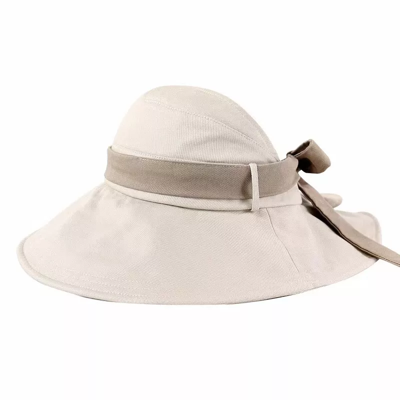 Wide Brim Sun Visor Hat with Ribbon, image 4