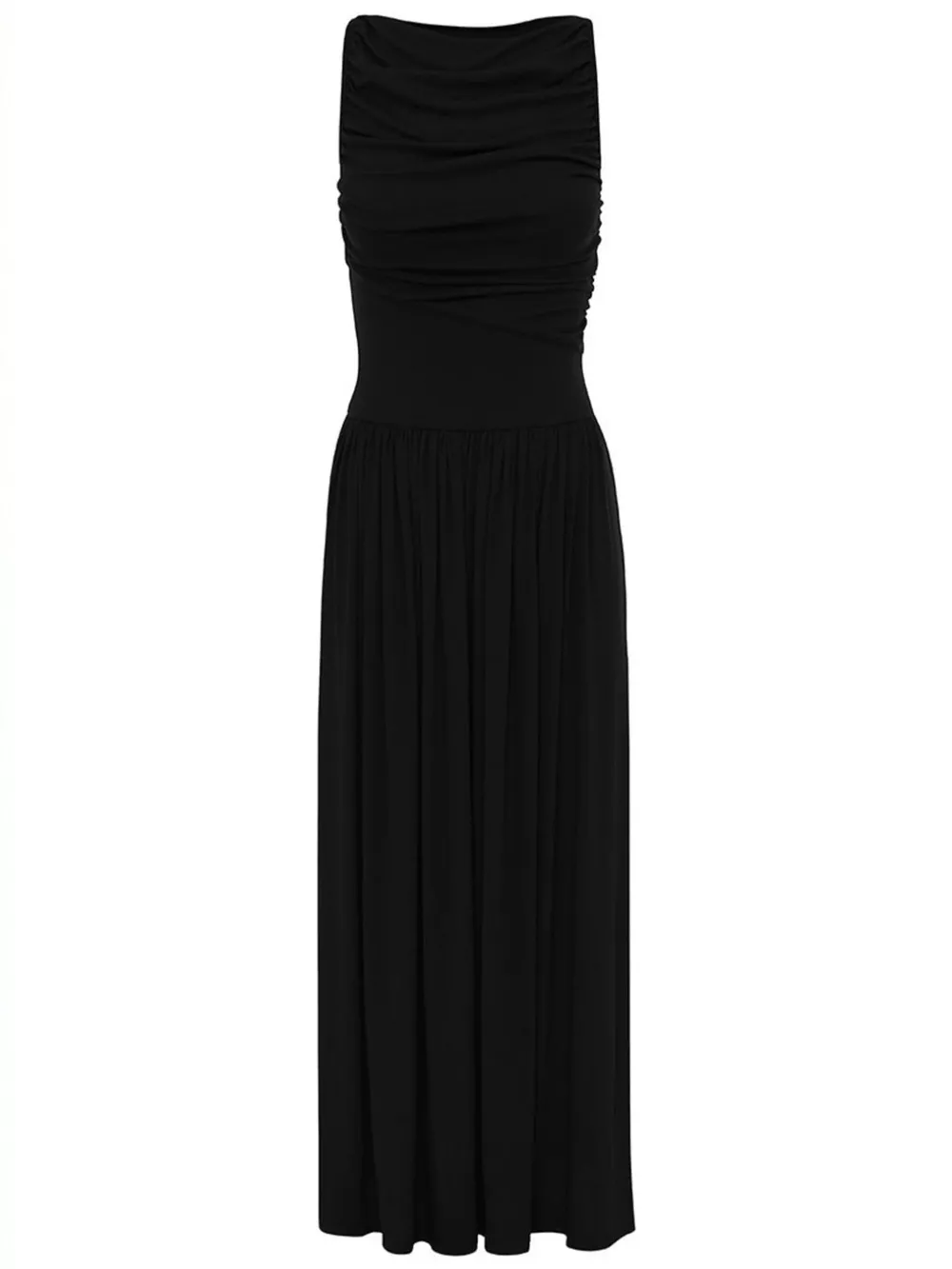Full Size Ruched Sleeveless Maxi Dress Plus Size, image 3
