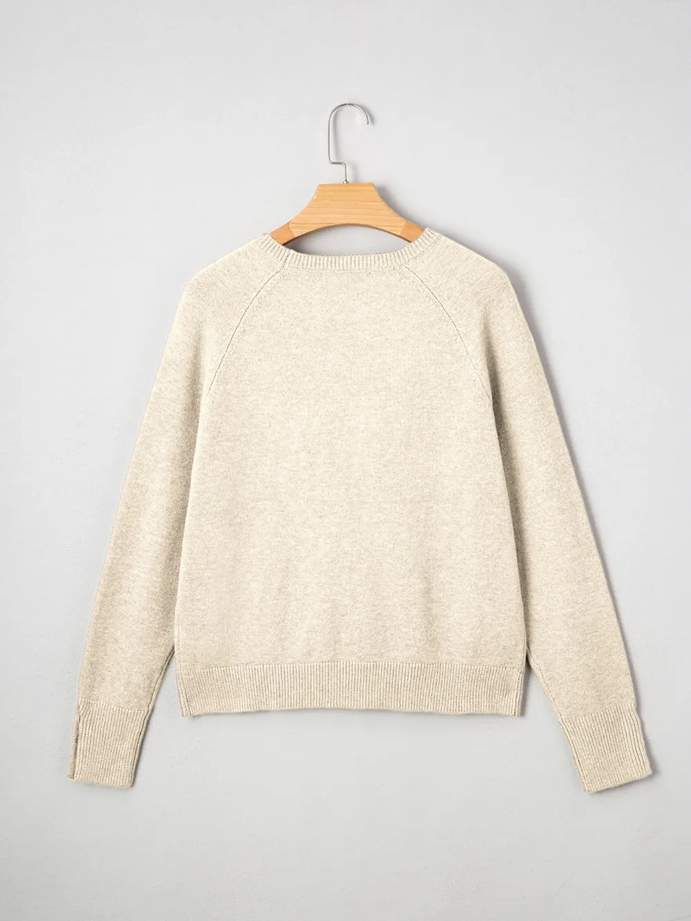 Crew Neck Long Sleeve Sweater, image 4
