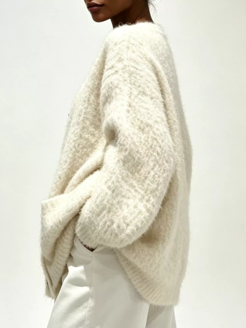 Full Size V-Neck Button-Down Cardigan Plus Size, image 10