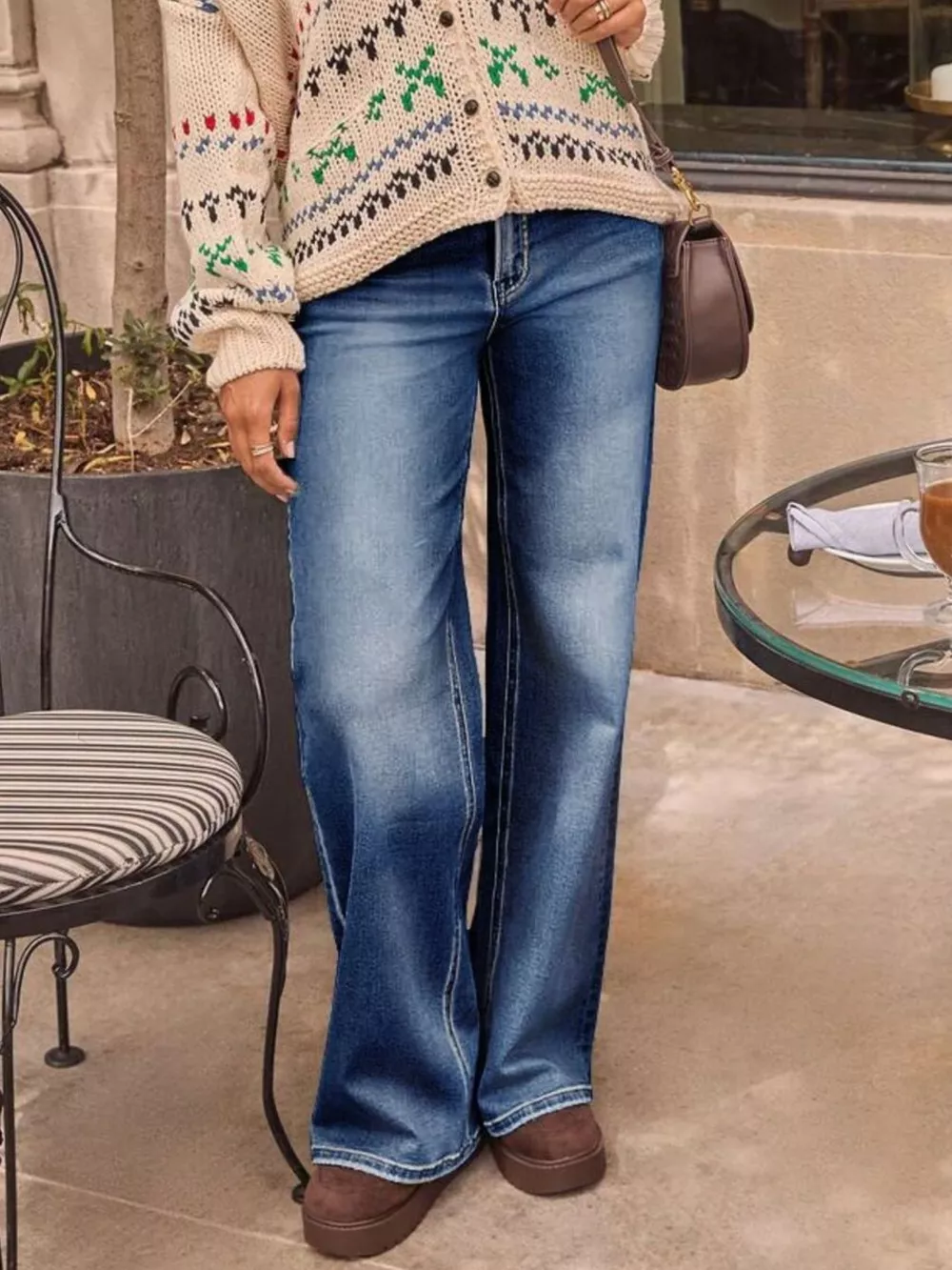 Washed Wide Leg Jeans, image 11
