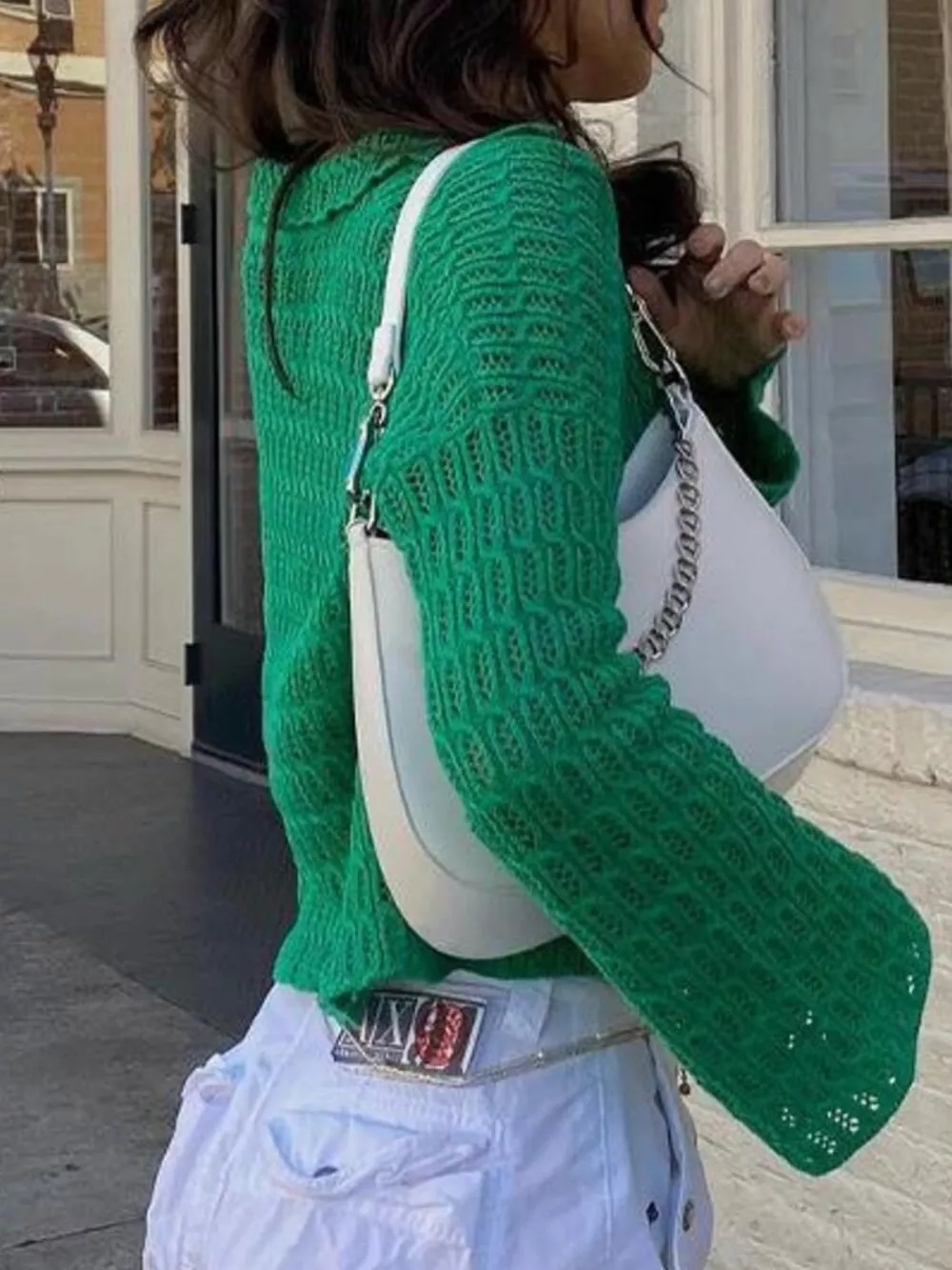 Knit Button-Down Cardigan, image 10
