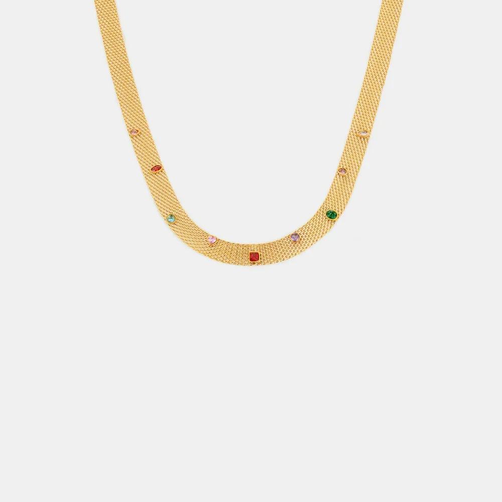 Titanium Steel Zircon Necklace, image 4