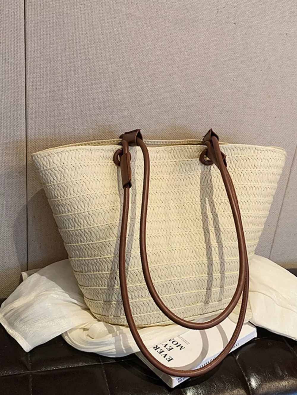 Straw Woven Shoulder Bag, image 7