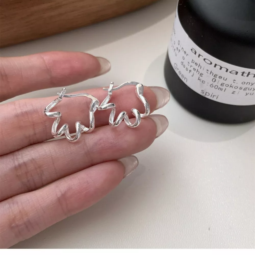 925 Sterling Silver Minimalist Earrings, image 2