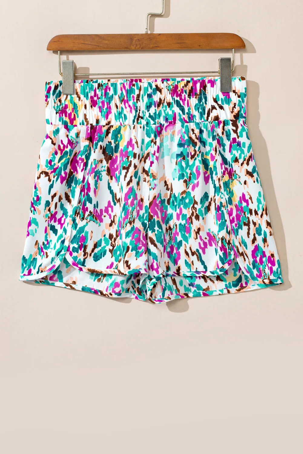Printed High Waist Shorts, image 2