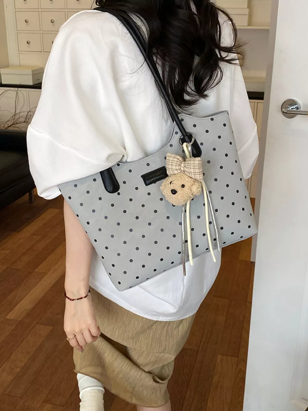 Polka Dot Shoulder Bag, image 4