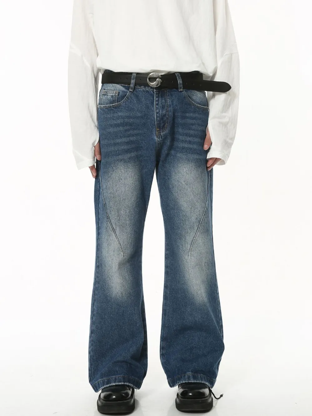 Men's Mid Rise Jeans with Pockets, image 2