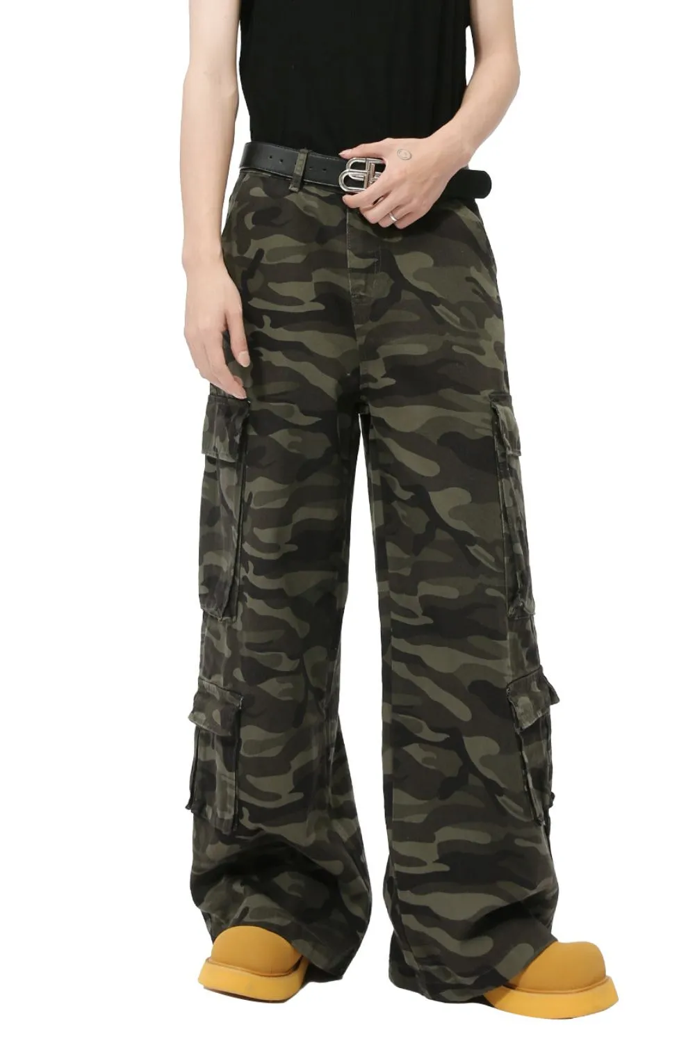 Camouflage Jeans with Cargo Pockets, image 3