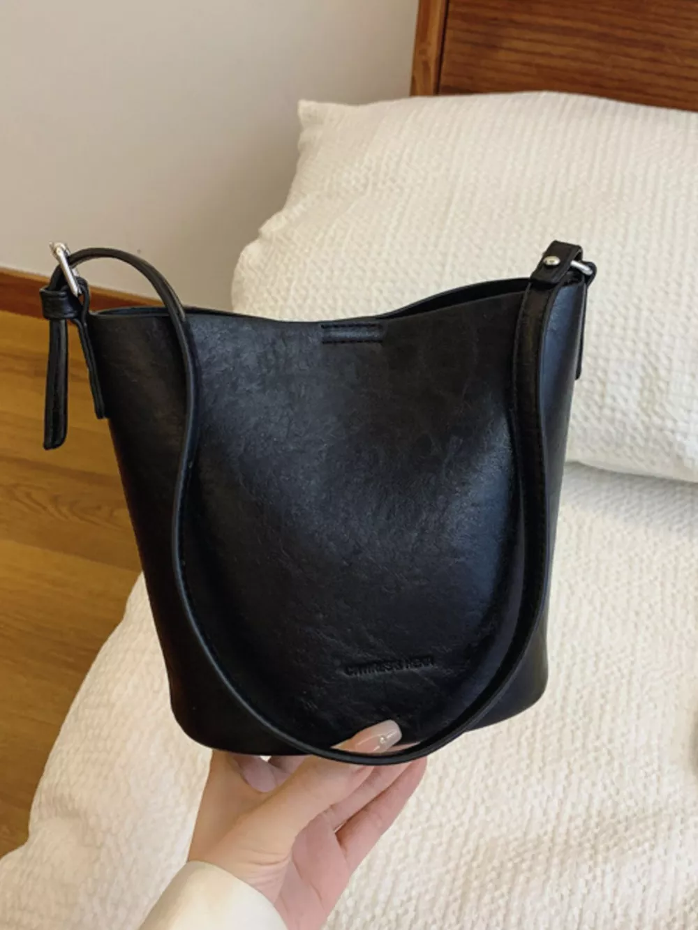 Vintage Style Bucket Crossbody Bag, image 9