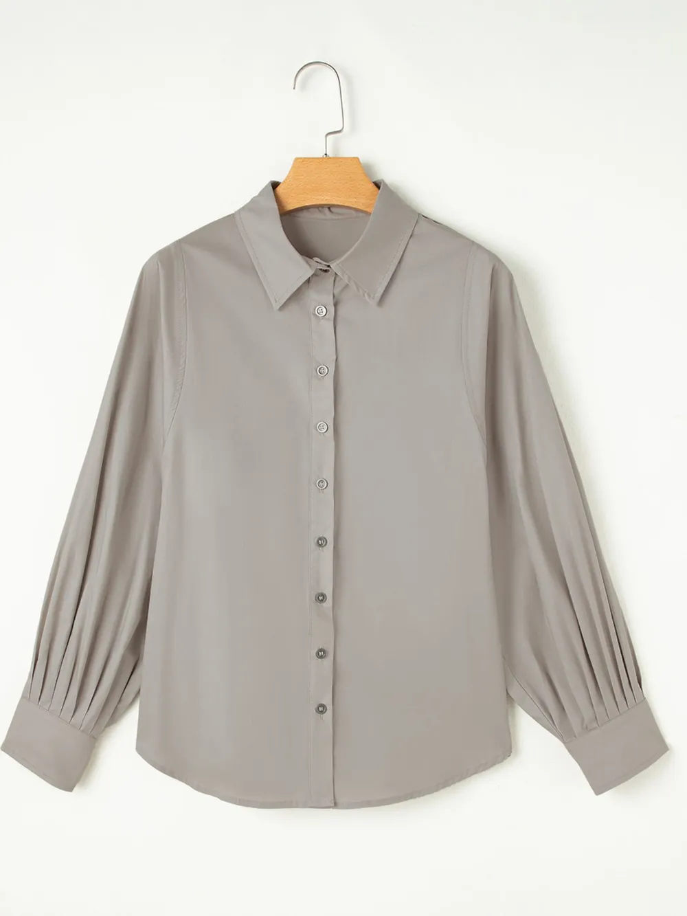 Button Up Lantern Sleeve Shirt, image 5