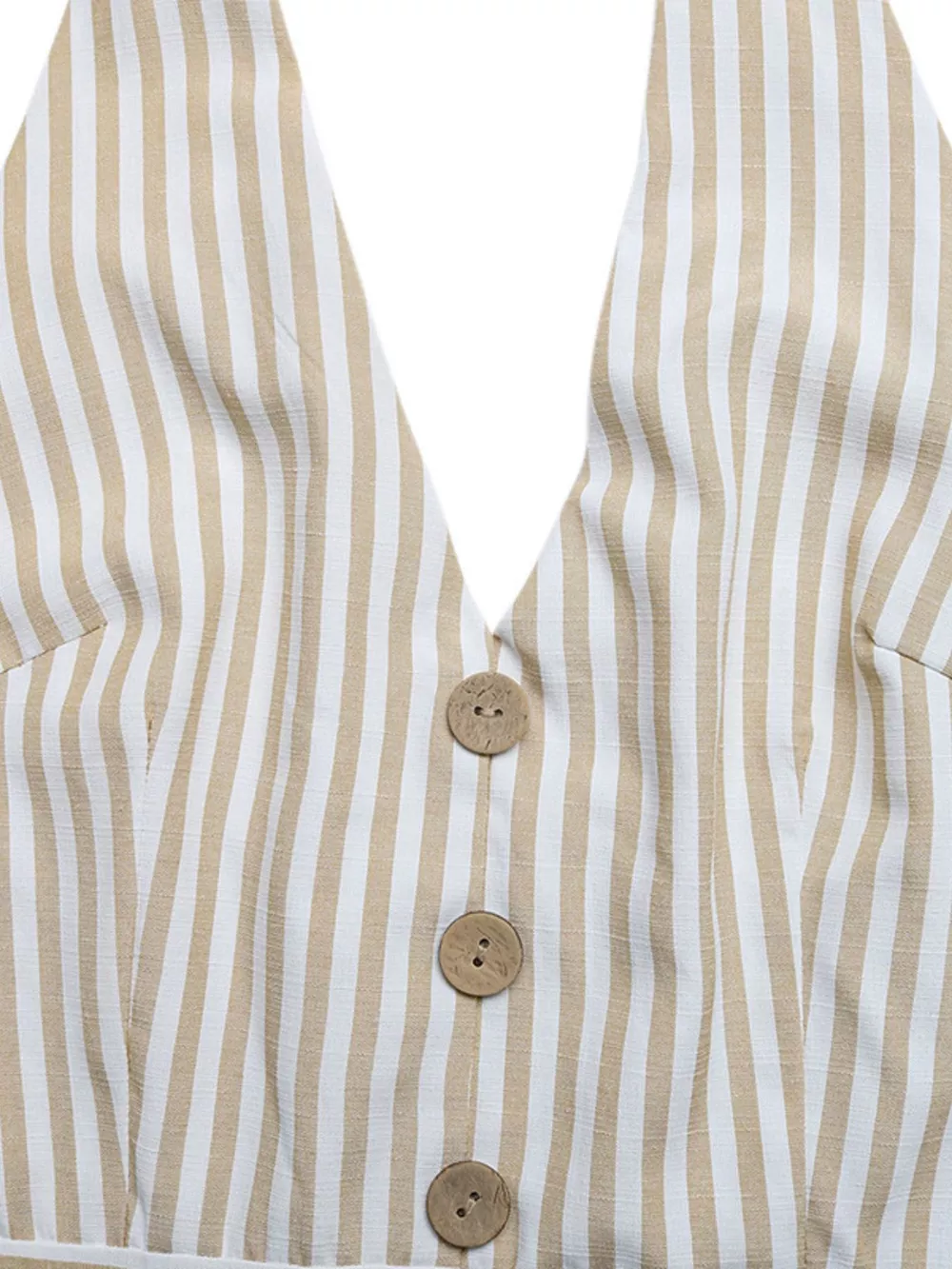 Striped Halter Neck Romper, image 3
