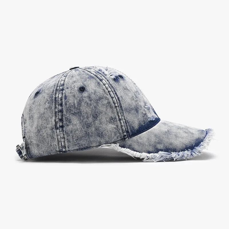 Distressed Cotton Adjustable Baseball Cap, image 3