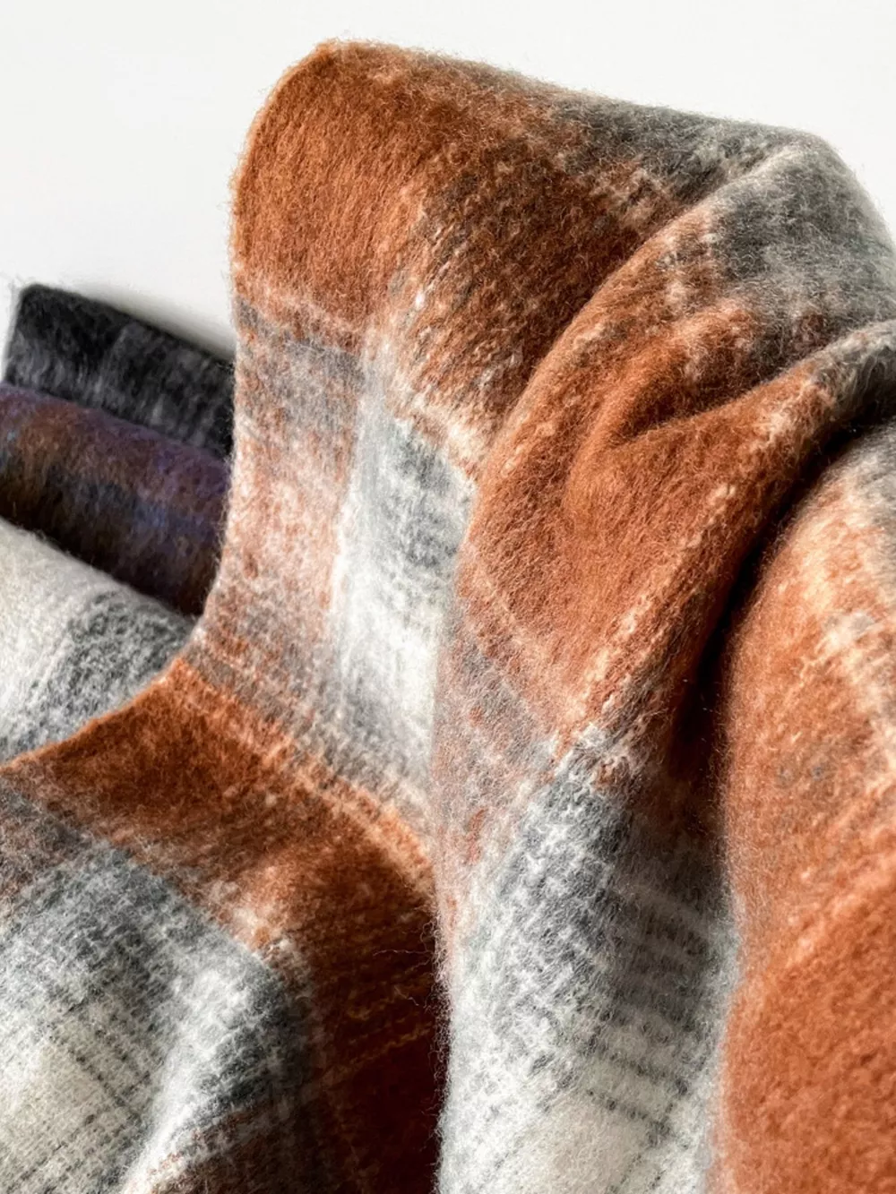 Plaid Fringe Scarf, image 4