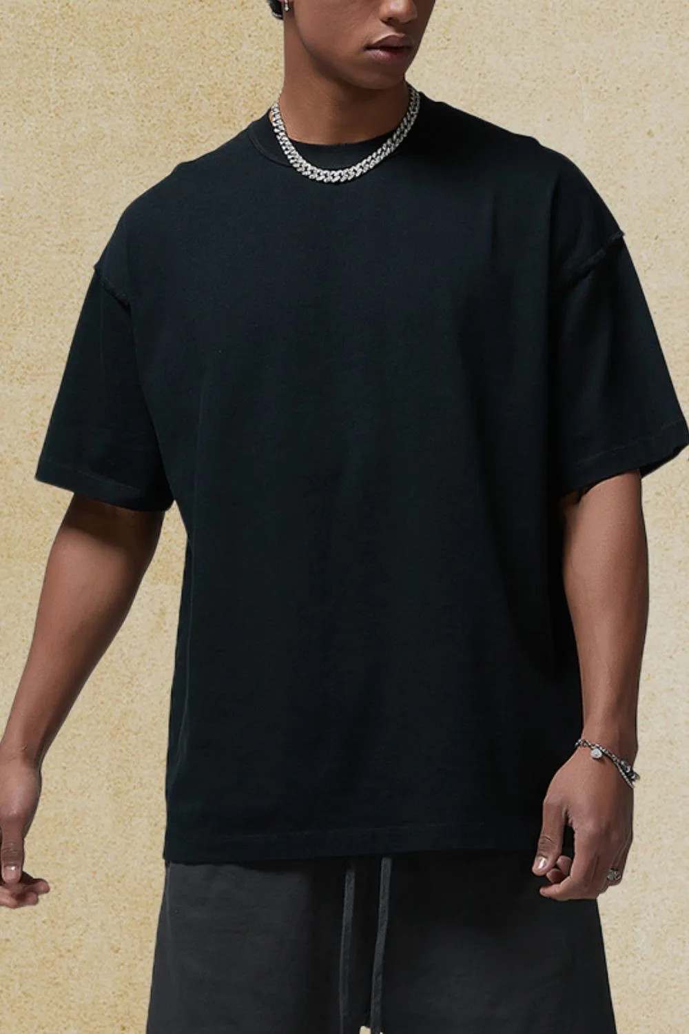 Men's Round Neck Half Sleeve T-Shirt, image 2