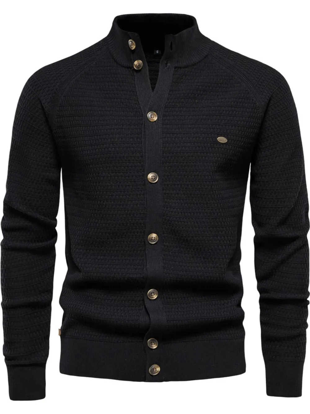 Men's Button Down Long Sleeve Cardigan, image 7