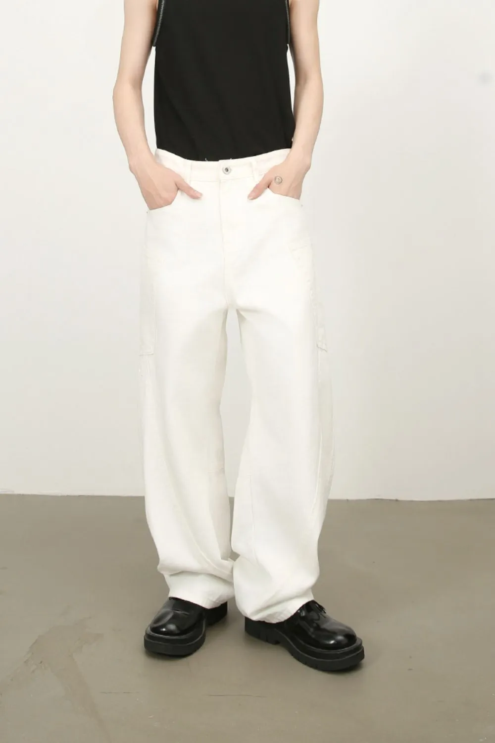 Men's Mid Rise Wide Leg Jeans, image 6