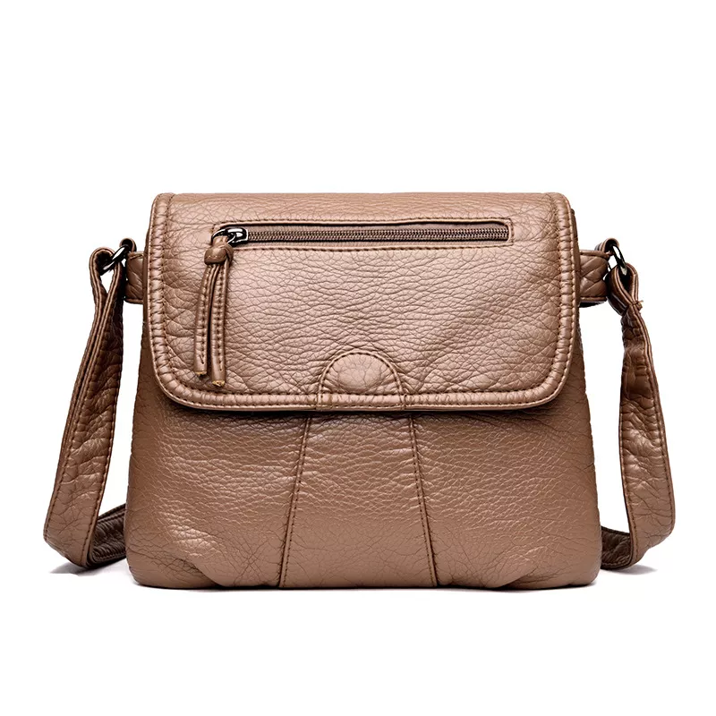 Leather Adjustable Strap Crossbody Bag, image 8