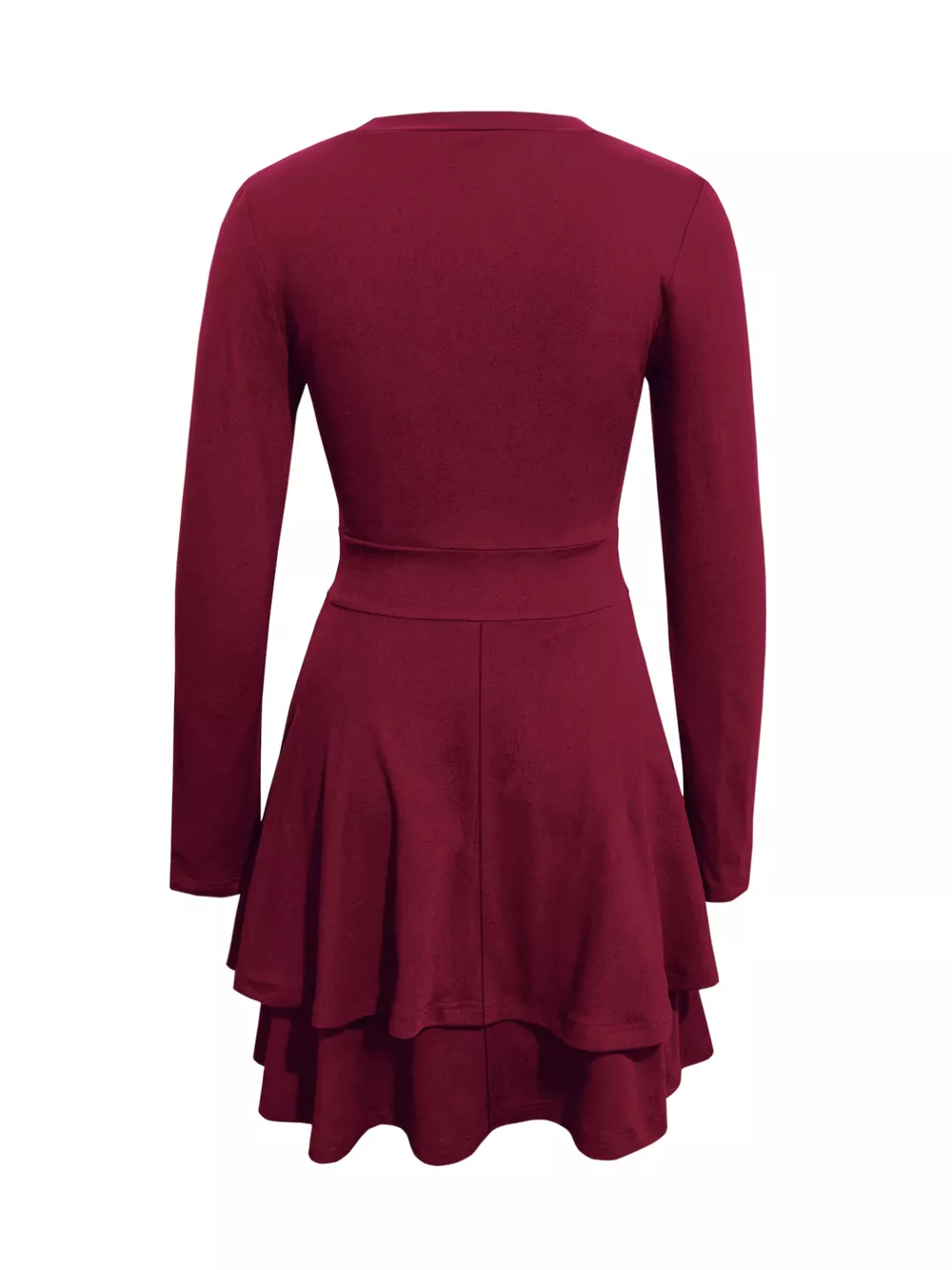 V-Neck Layered Ruffle Mini Dress, image 10