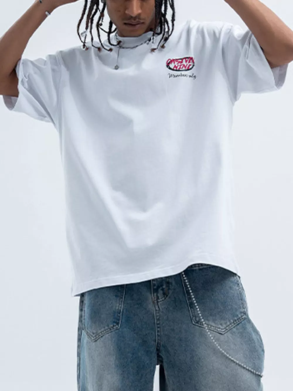 Men's Graphic Short Sleeve Oversized T-Shirt, image 4