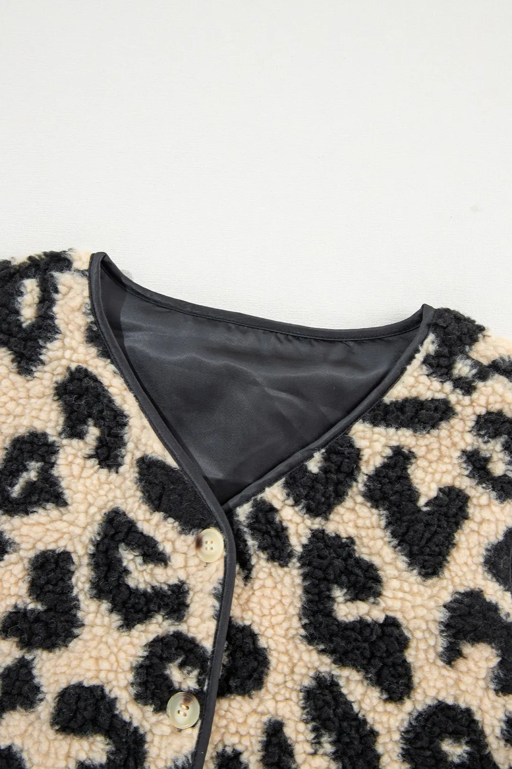 Leopard Button Up Vest Coat, image 5