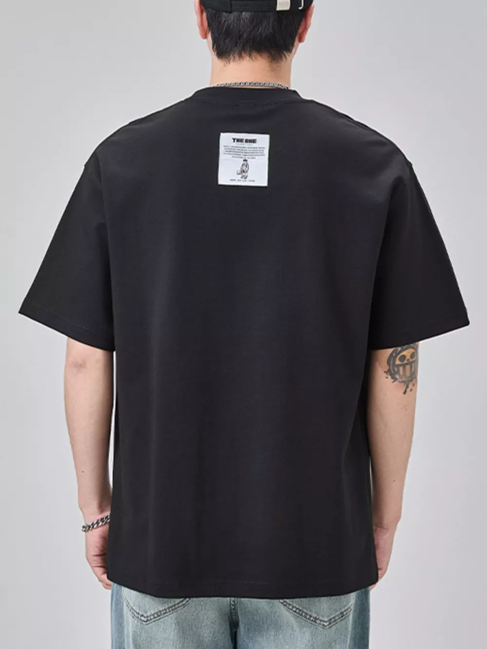 Men's Plus Size Round Neck Short Sleeve T-Shirt, image 5