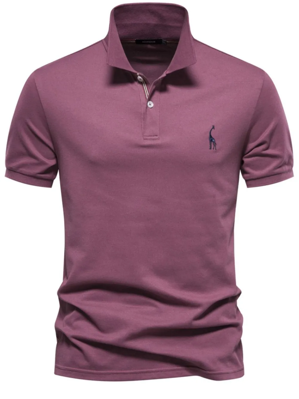 Men's Giraffe Embroidered Short Sleeve Polo, image 10