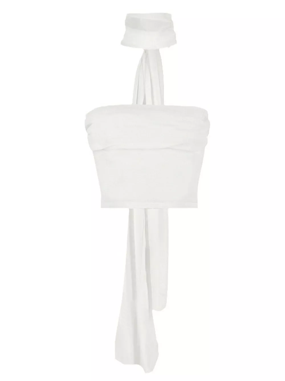 Ruched Tube Top with Scarf, image 6