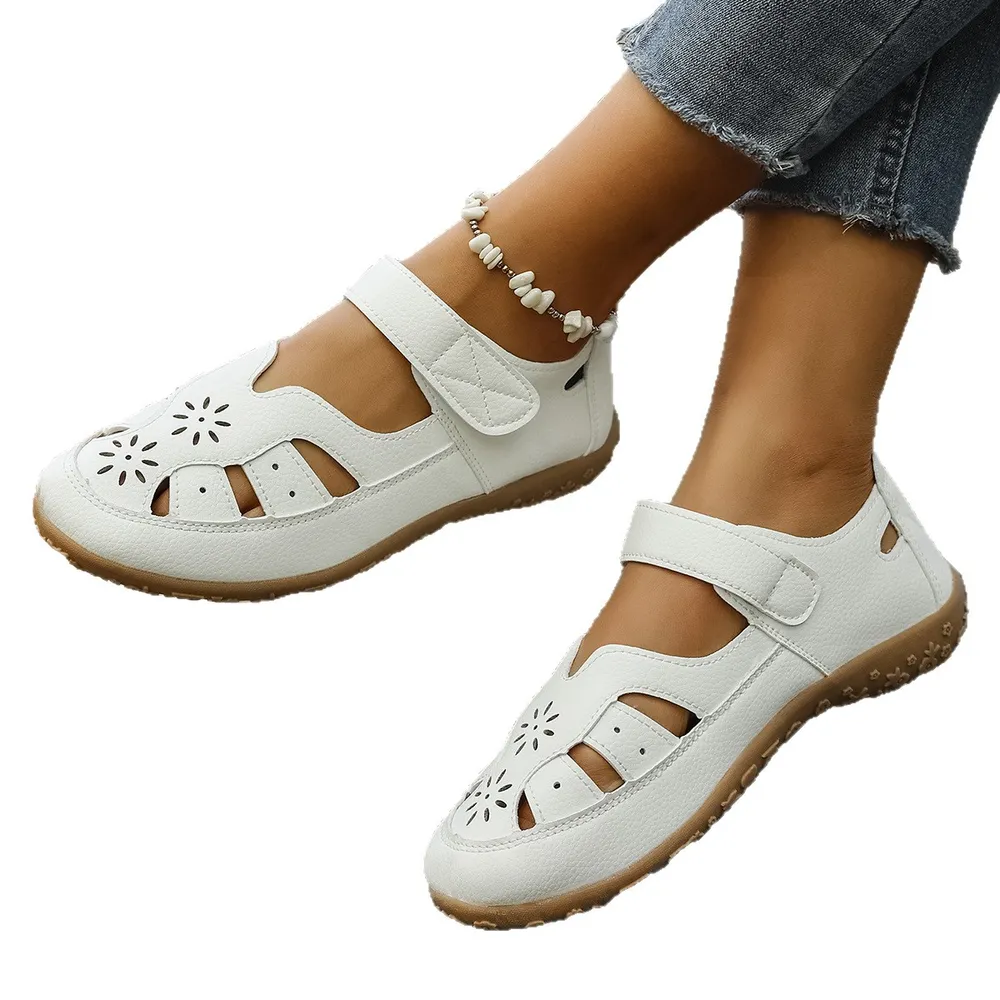 Cutout Velcro Straps Sandals, image 9