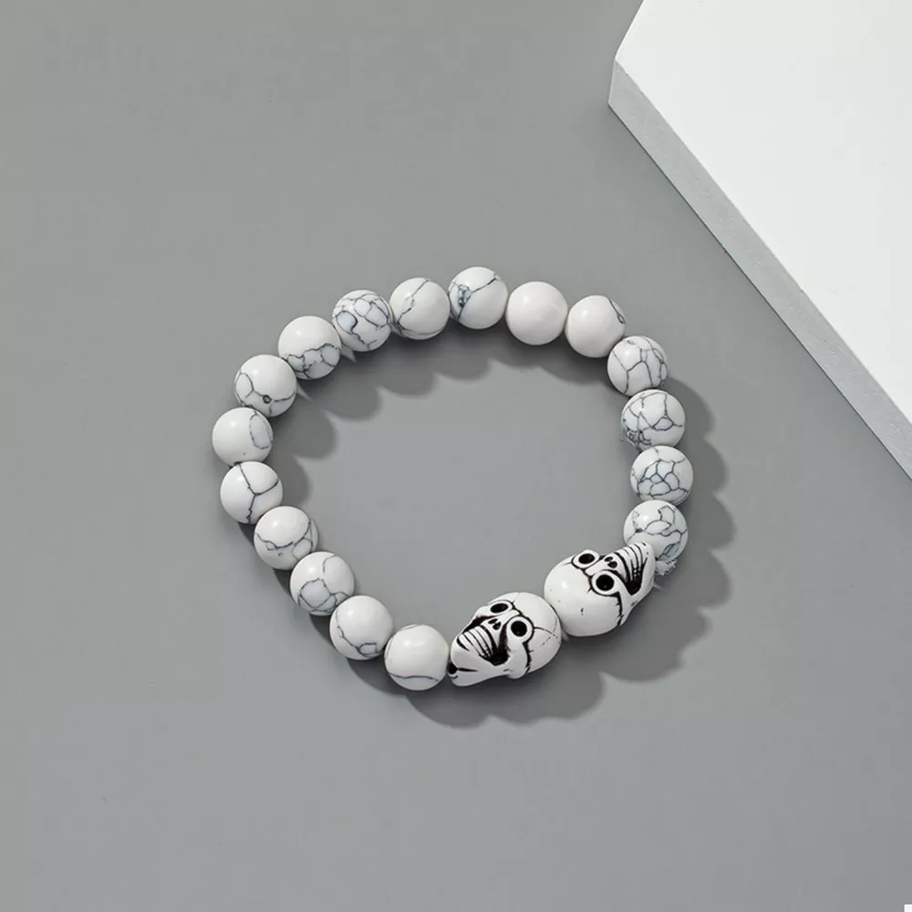 Halloween Skull Beaded Bracelet, image 2