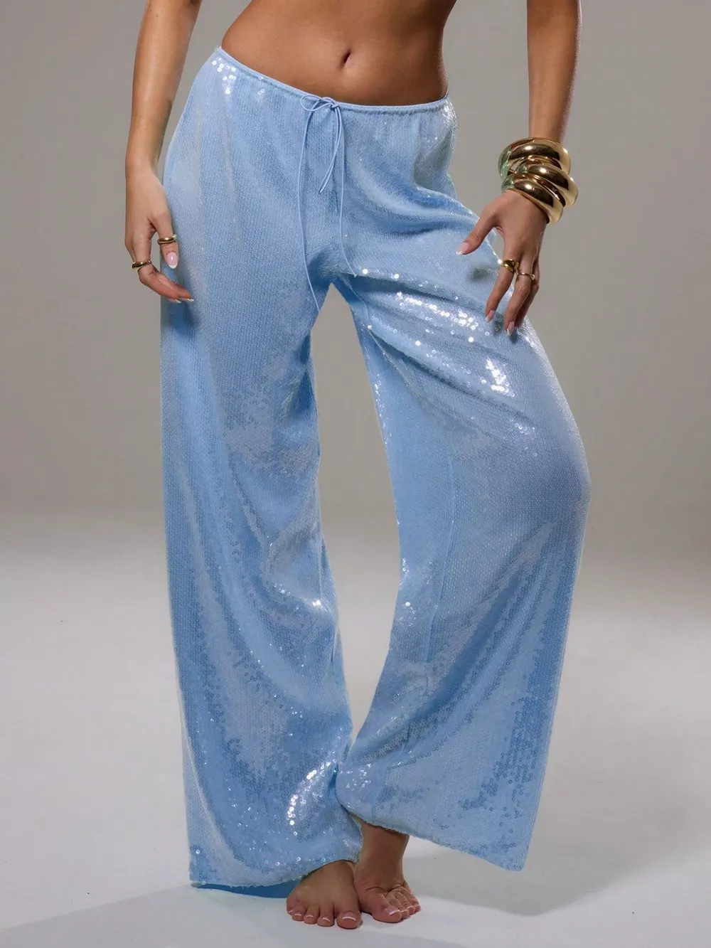 Sequin Wide Leg Pants, image 9