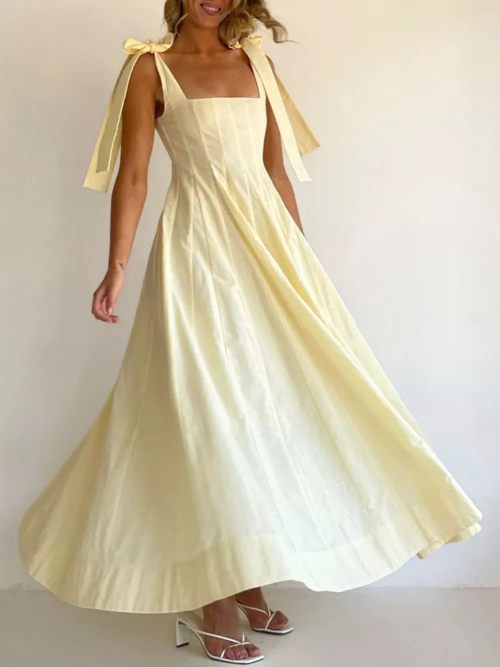 Gradient Tie Shoulder Maxi Dress, image 9