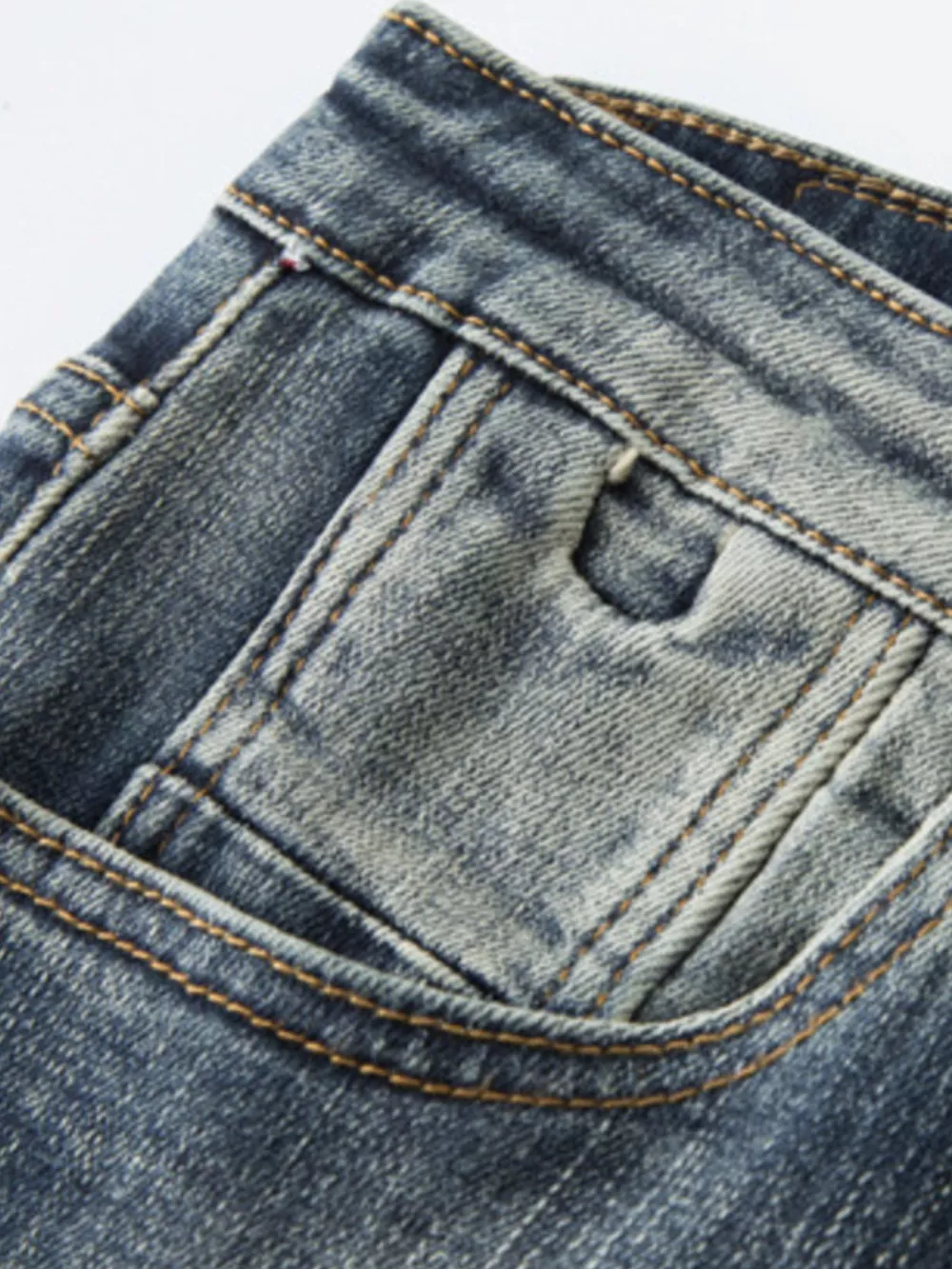 Men's Vintage Wash Slim Fit Jeans, image 3