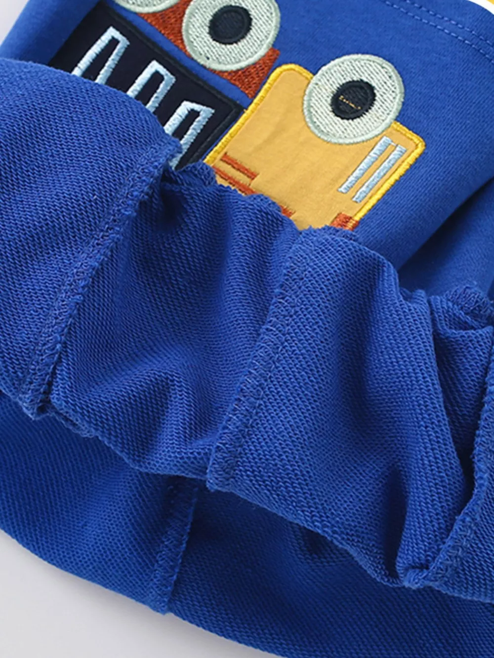 Children's Excavator & Truck Embroidered Two-Piece Set, image 2